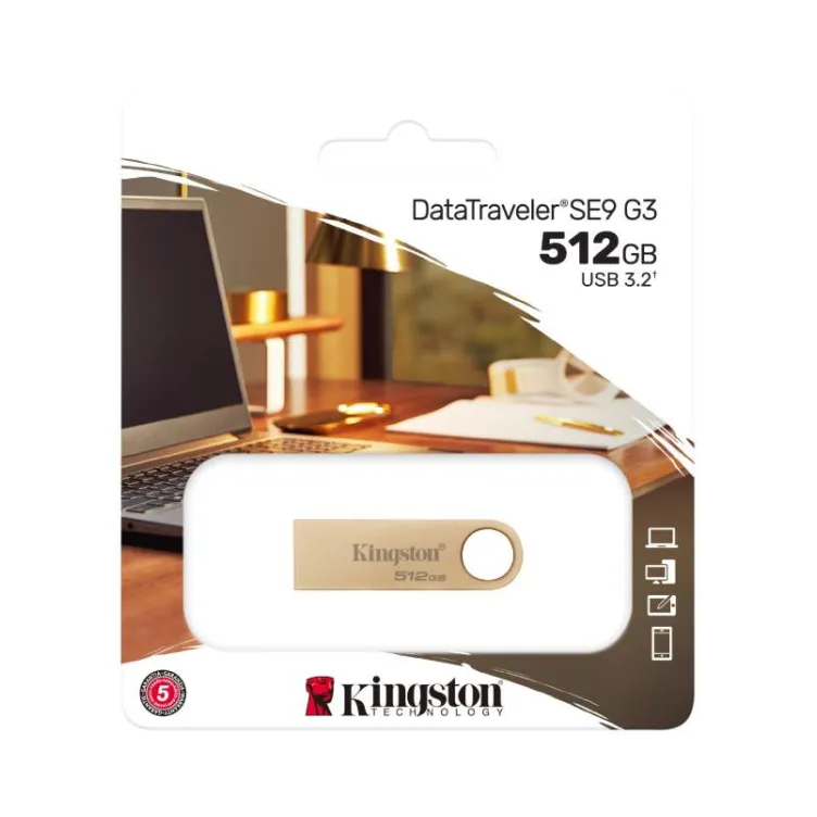 512GB DataTraveler SE9 G3 USB 3.0 flash DTSE9G3/512GB champagne