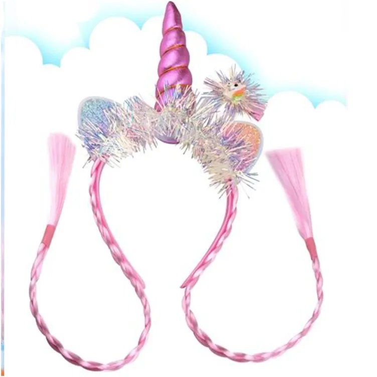 Rajf za kosu Unicorn pink