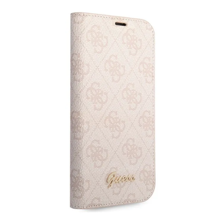 Maska na preklop Guess PC/ TPU 4G Metal Camera Outline Book za iPhone 14 Pro Max Pink