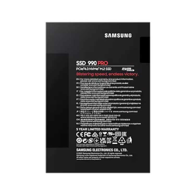 4TB M.2 NVMe MZ-V9P4T0BW 990 Pro Series SSD