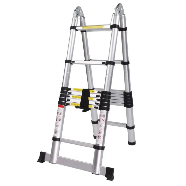 Duple Aluminijumske Teleskopske Merdevine 2,8+2,8