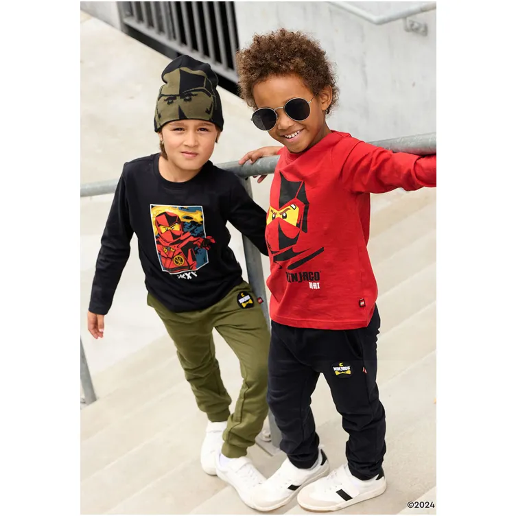 LEGO Ninjago donji deo trenerke, crna - 134