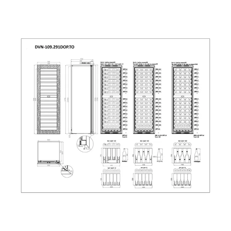 DUNAVOX DVN-109.291DOP.TO vinska vitrina
