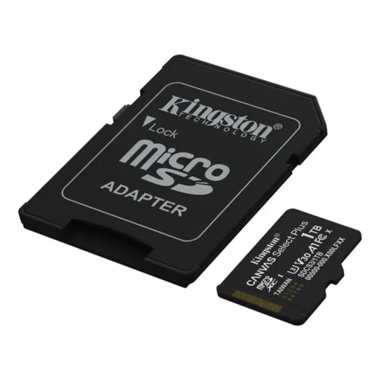 Micro SD Card 1TB Kingston + SD adapter SDCS3/1TB class 10