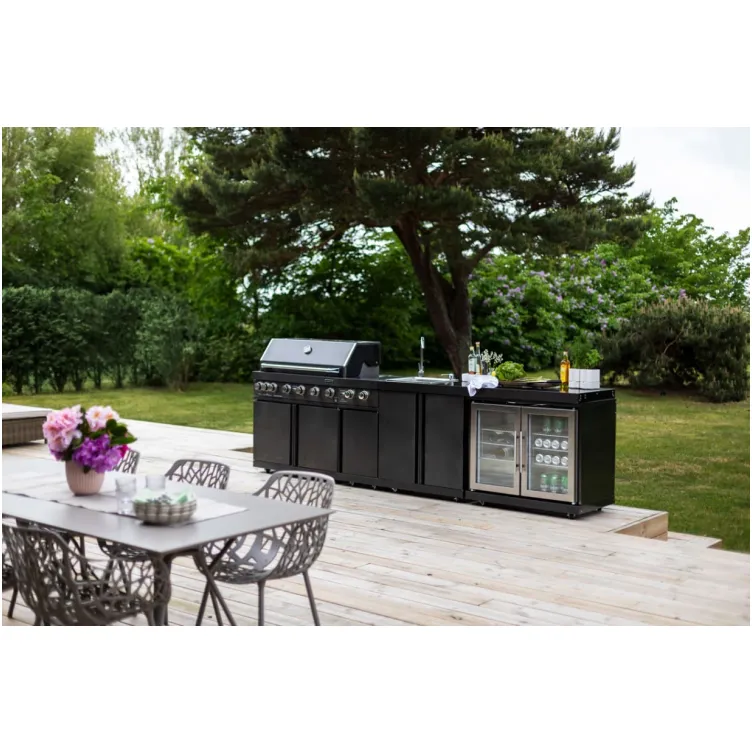 Crna linija plinska ploča sa dvostrukim gorionikom 7909