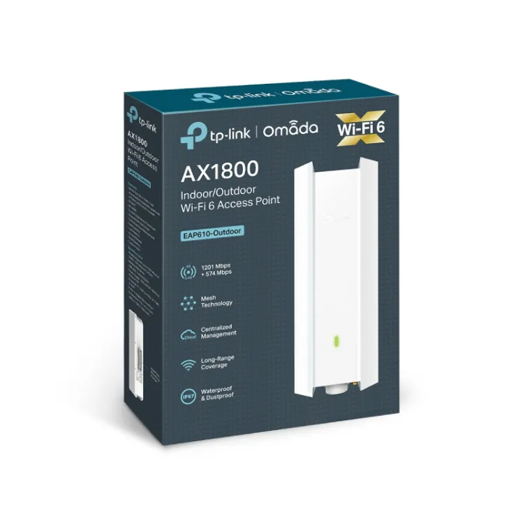 EAP610- Outdoor(EU) AX1800 Indoor/Outdoor OMADA ACCESS POINT SPOLJNI WI-FI 6 IP67