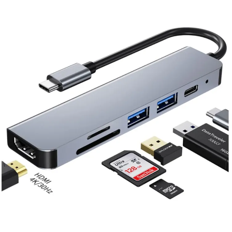 Tip C na HDMI, 2xUSB konvertor