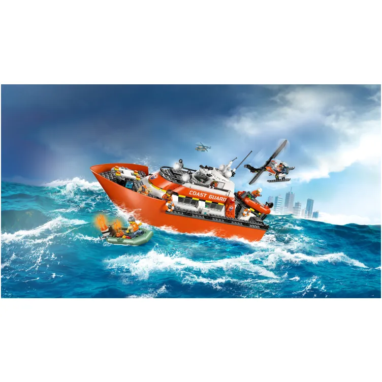 60504 Spasilački brod i helikopter obalske straže