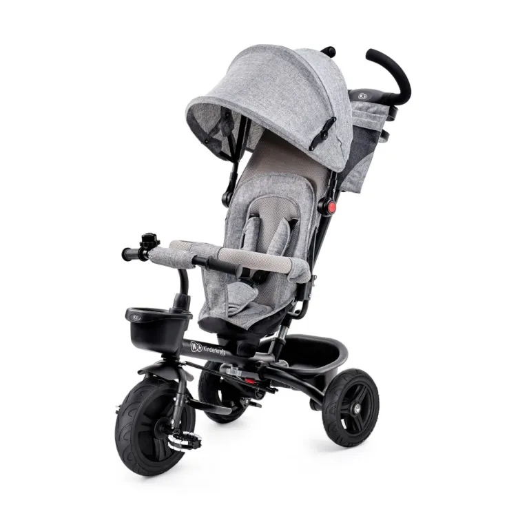 KINDERKRAFT TRICIKL AVEO 2U1 LIGHT GREY