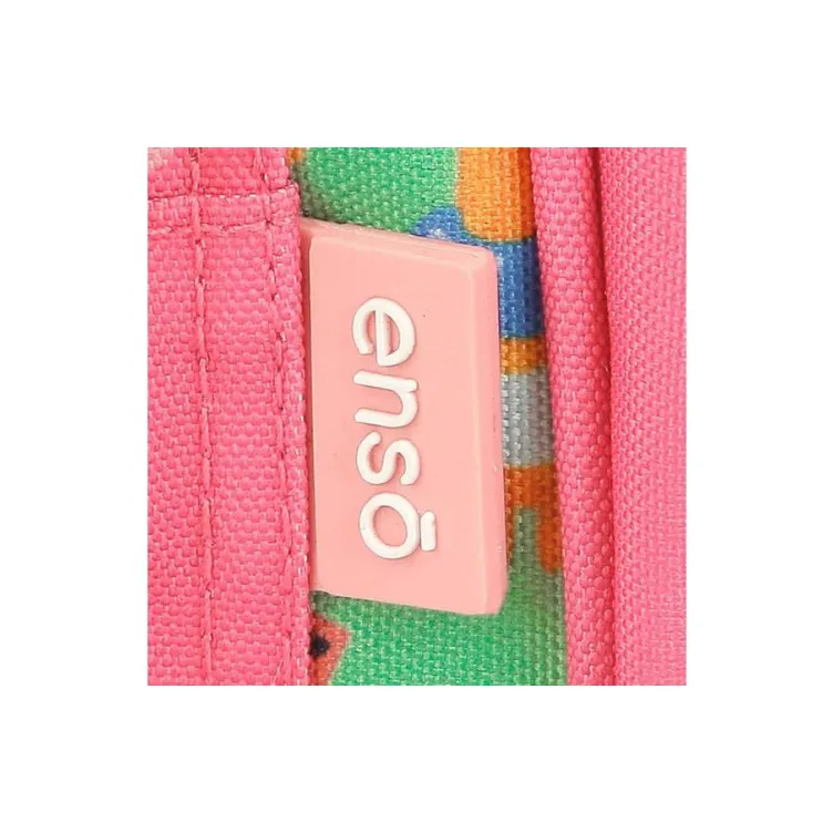 ENSO GARDEN PARTY prazna pernica sa 3 pregrade - pink