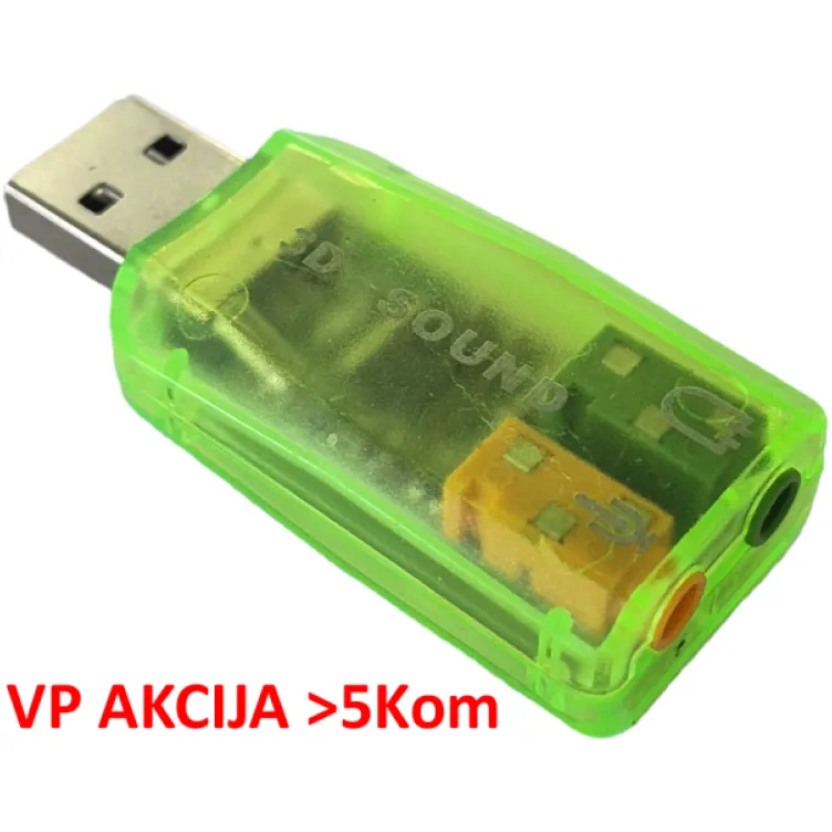 CMP-SOUNDUSB13 ** Gembird USB 5.1 3D zvucna karta, zamenjuje audio kontrolor u PC (223)