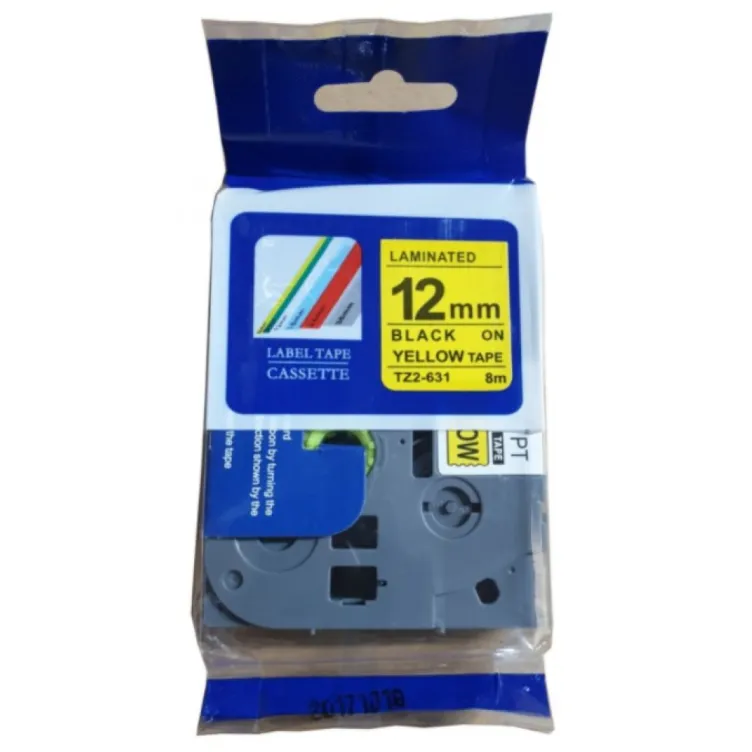 Traka TZ2-631  12mm Crno zuta traka (e110vp i h108p)