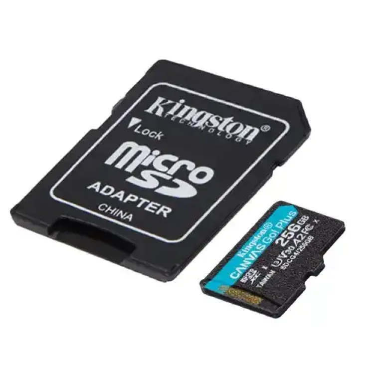 Micro SD Card 256GB Kingston+SD adapter SDCG4/256GB -  200/160 MB/s