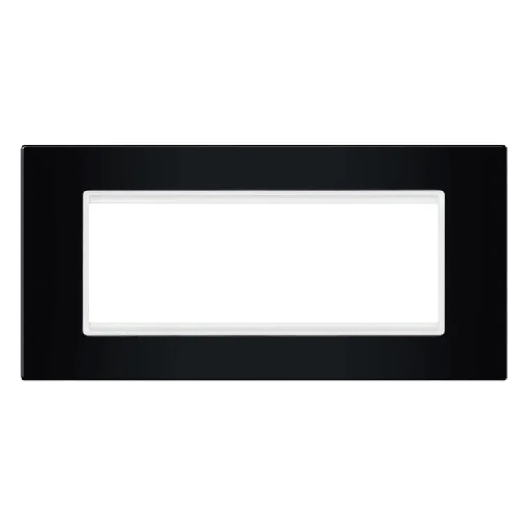 Crna maska sa belim nosačem 6M