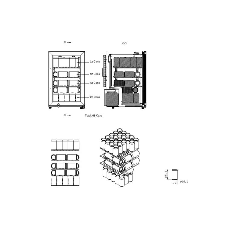 CAVIN SW-63B spoljni frižider
