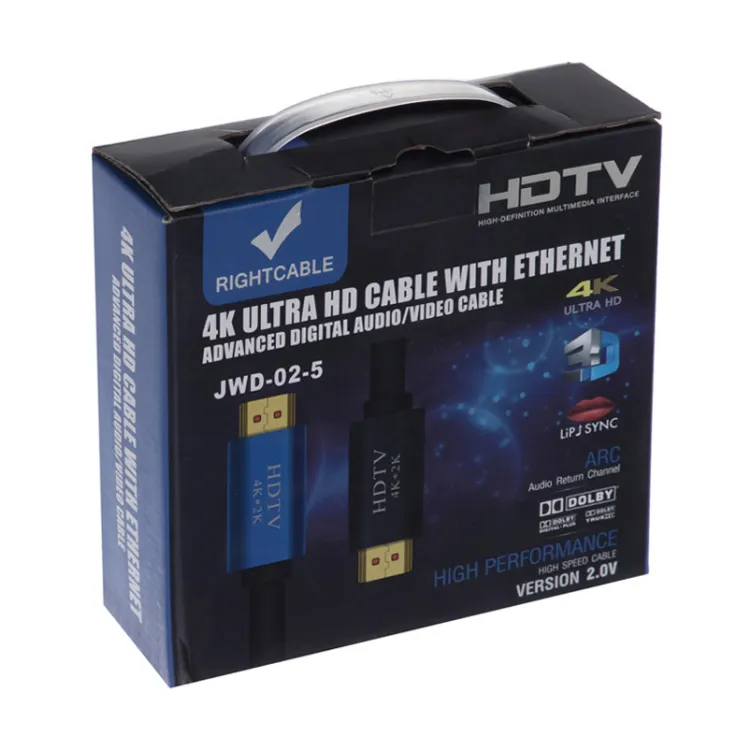 Kabel HDMI na HDMI 4K UHD JWD-02 v2.0 20m crni