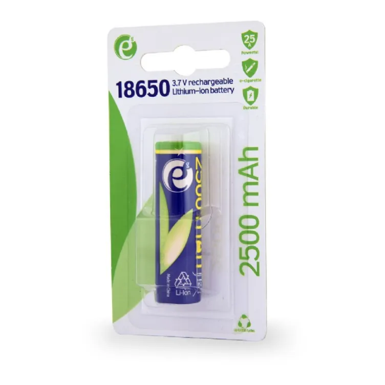 EG-BA-18650-10C/2500 ENERGENIE Lithium-ion 18650 battery (10C), 2500 mAh