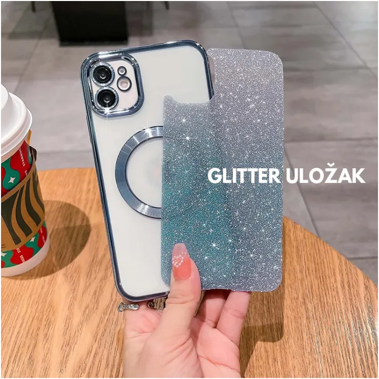 Maska Mag Case Electroplated za iPhone 15 Pro Max crna