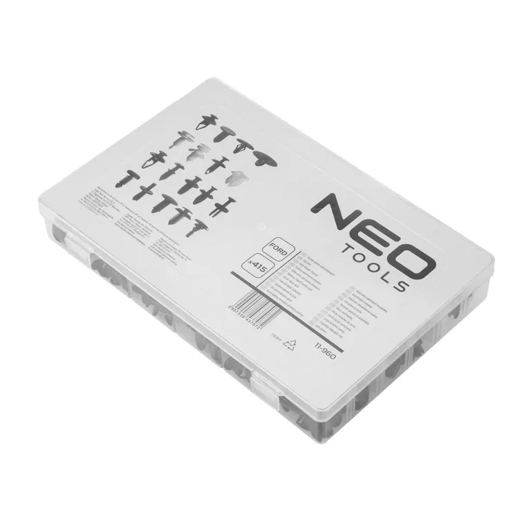 Žabice za FORD automobile - Set 415kom - NEO TOOLS (11-960)