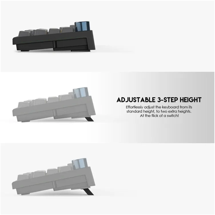 Tastatura mehanicka Gaming Fantech MK858 RGB MaxFit67 crna (white switch)