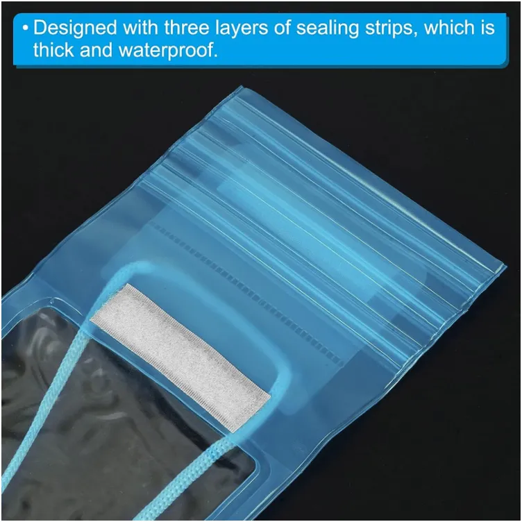 Vodootporna torbica za telefon plava