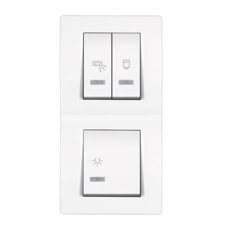 Prekidač za kupatilo vertikalni sa indikacijom