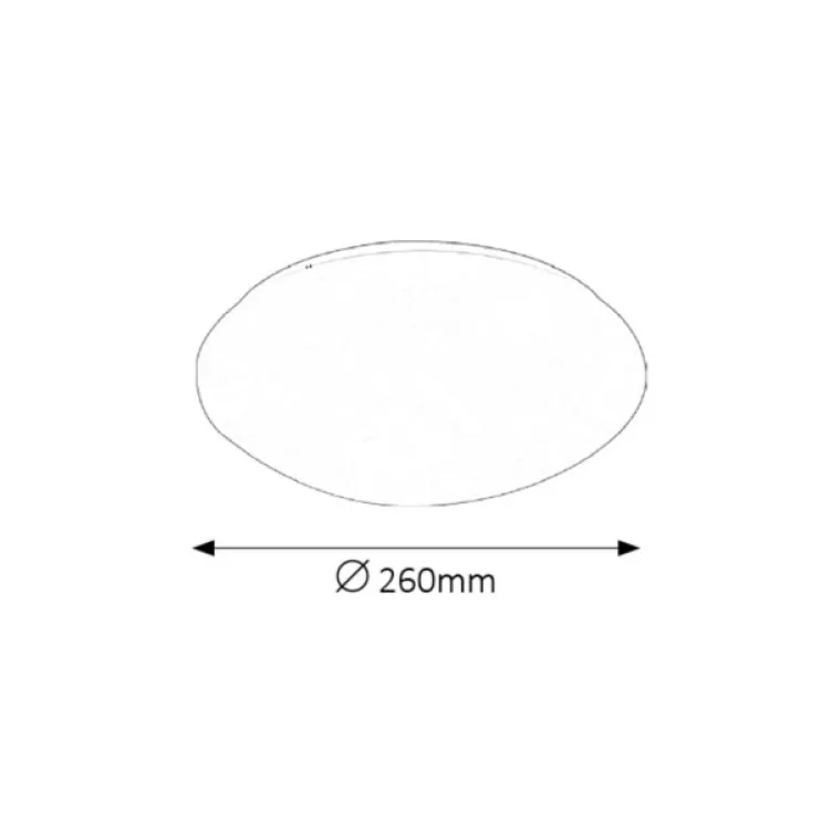 Lucas plafonjera LED 18W, 4000K, 26 cm bela IP20 (3434)