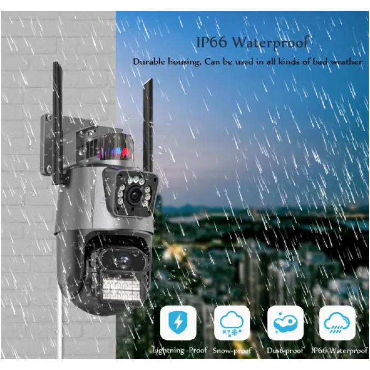 CAM-IP6MP-EP11-QQ GMB kamera 6 mpix microSD iCSee xmeye pro app Two-way voice PTZ ip66,3.6mm+3.6mm