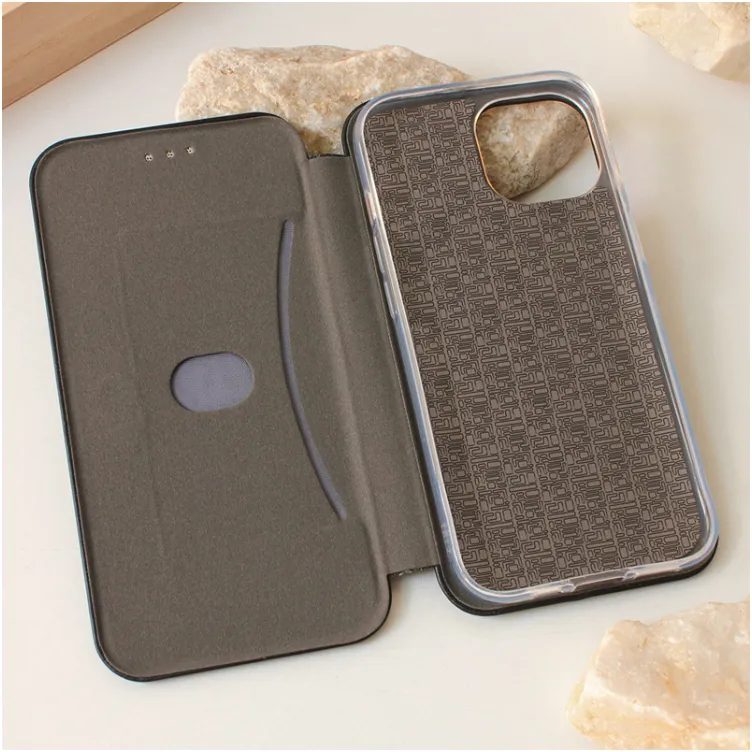 Maska na preklop Teracell Flip Premium za iPhone 15 Plus crna