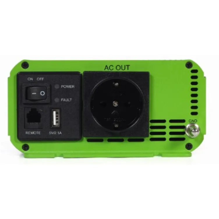 EG-PWC-PS500-01 Gembird 12V Cist sinusni auto inverter DC/AC 500W + USB port, 1,95KG