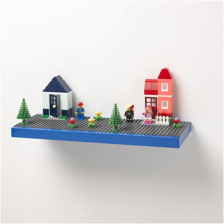 LEGO polica sa podlogom za gradnju - plava