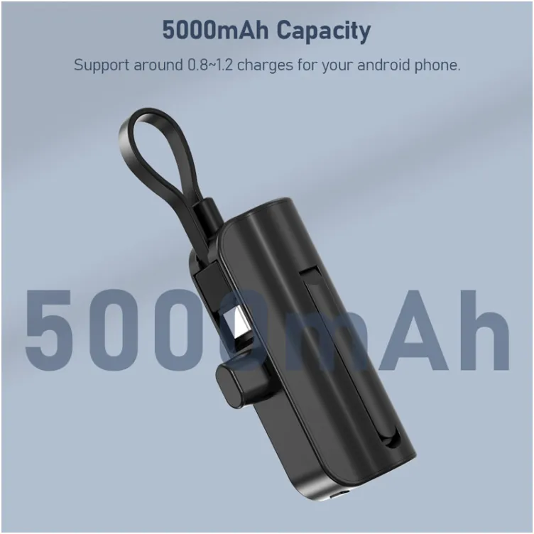 Power Bank Aspor A332 5000 mAh Type-C crni