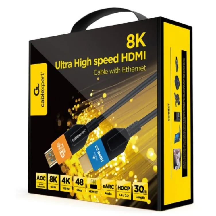 CC-HDMI8K-AOC-30M Gembird Active Optical (AOC) ULTRA High speed HDMI 2.1 8K UHD with Ethernet 30m