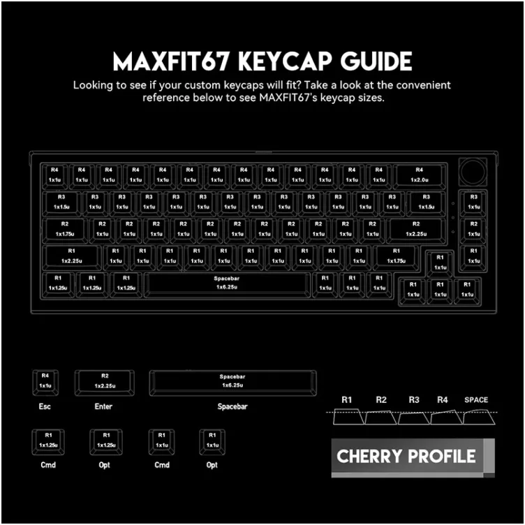 Tastatura mehanicka Gaming Fantech MK858 RGB MaxFit67 crna (white switch)