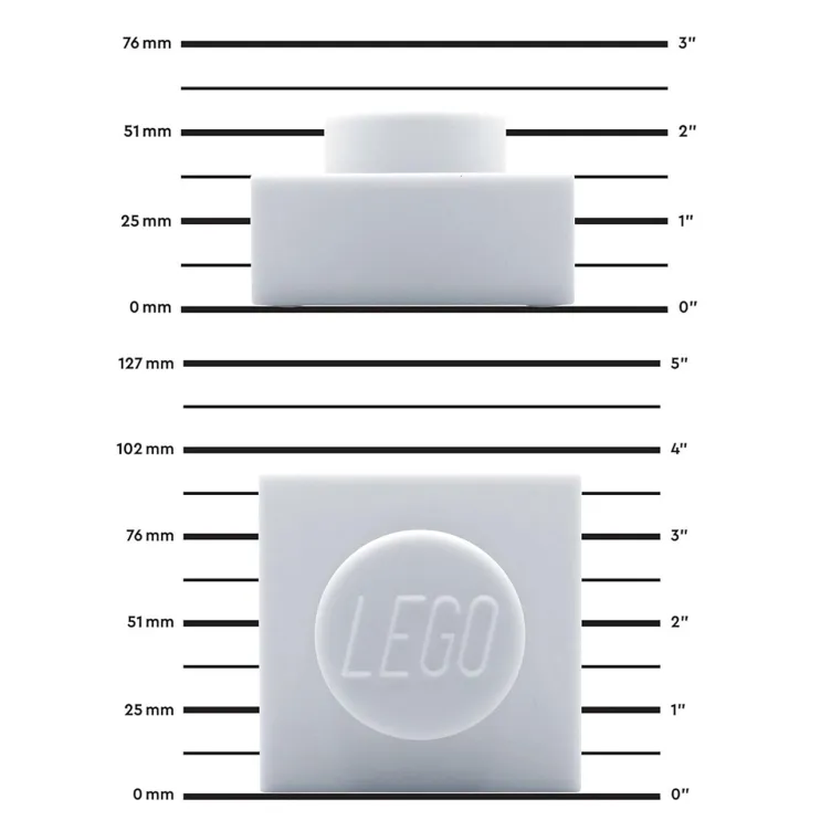 LEGO Iconic 1x1 noćna lampa: bela