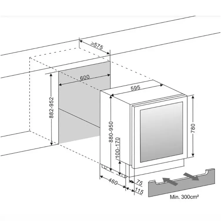 mQuvée WCD60AB-780 vitrina za vina