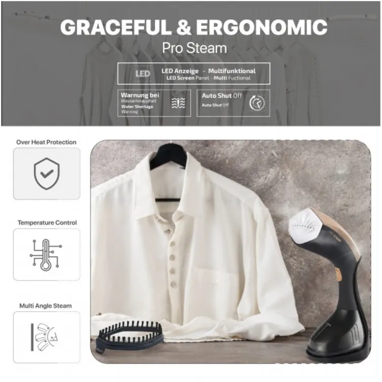 Zilan ZLN4254 Pegla na paru za vertikano peglanje, 1500W, Aurum Touch