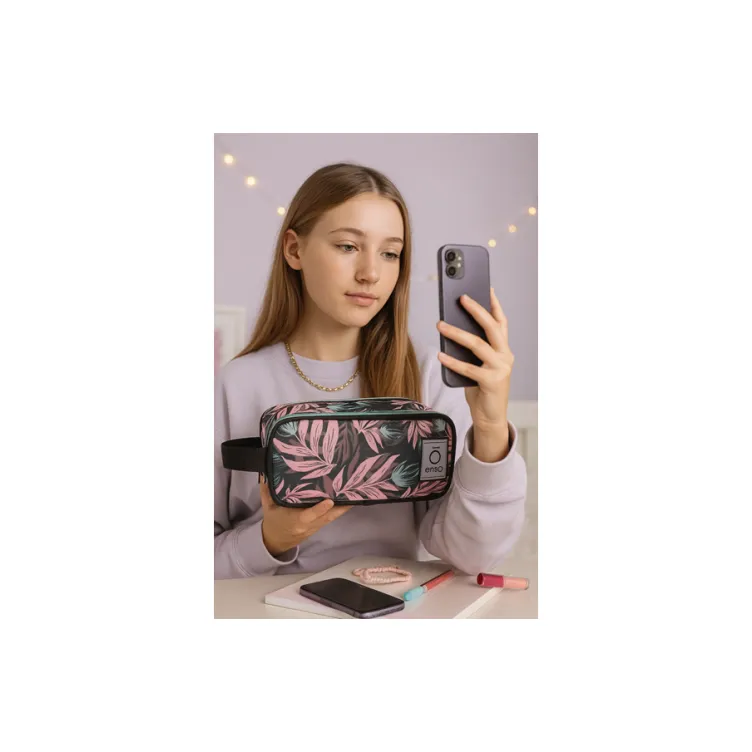 ENSO FLEUR ženski neseser sa 3 pregrade