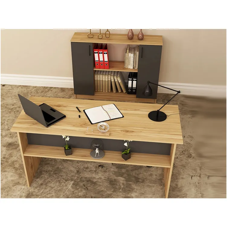 Kancelarijski komplet drvni dezen - antracit