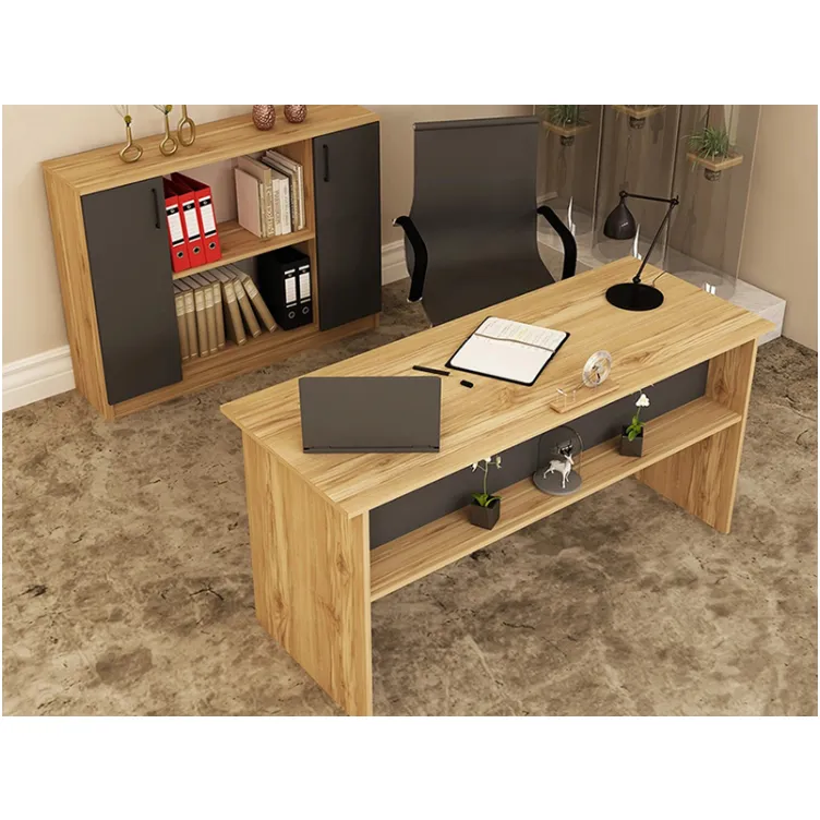 Kancelarijski komplet drvni dezen - antracit