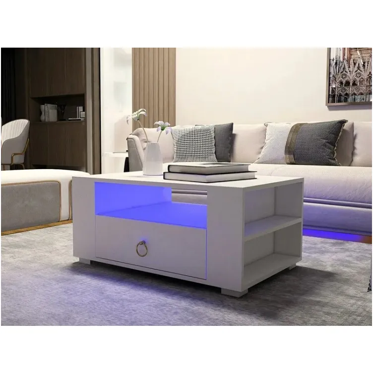 Klub sto Klajn beli sa led rasvetom