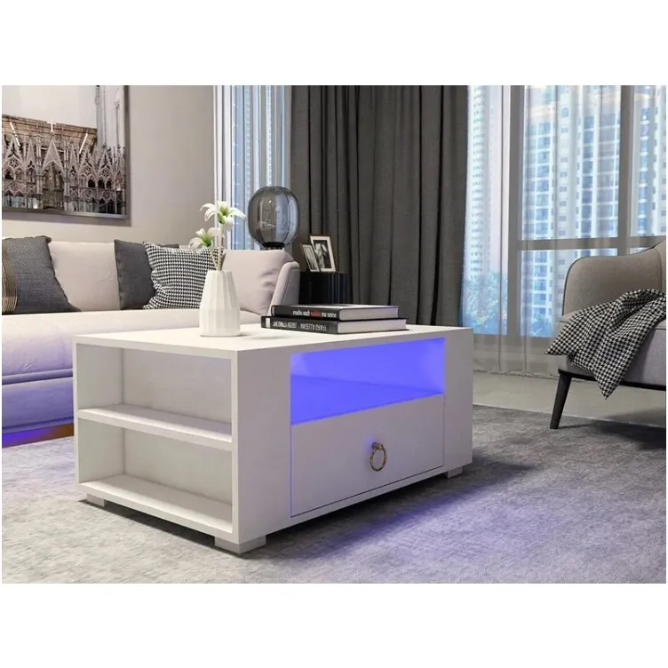 Klub sto Klajn beli sa led rasvetom