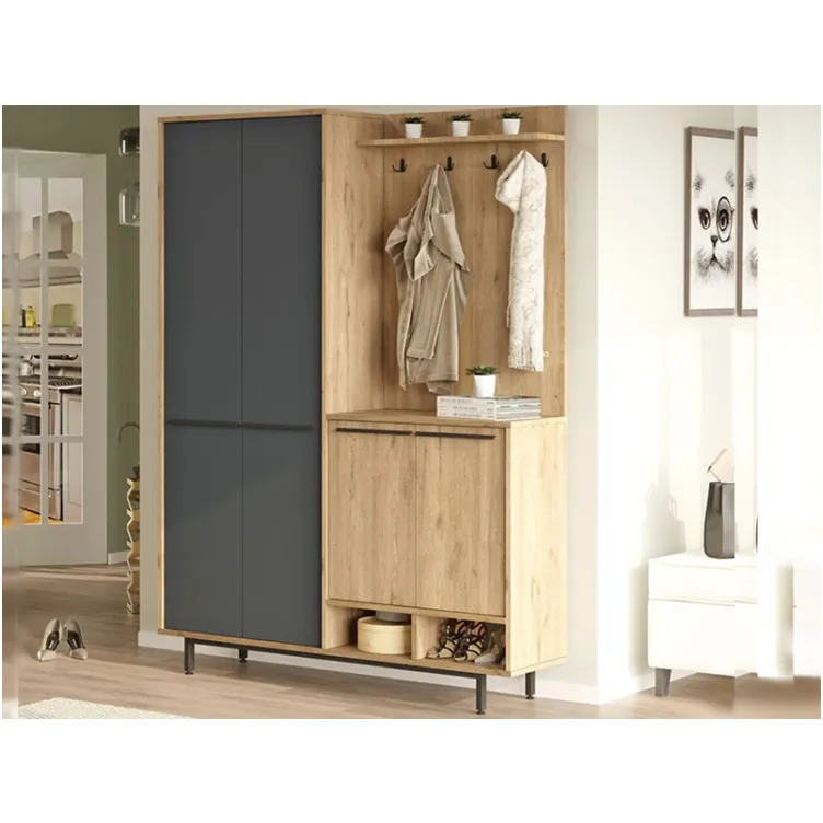 Predsoblje Oasis dezen - antracit metalne noge