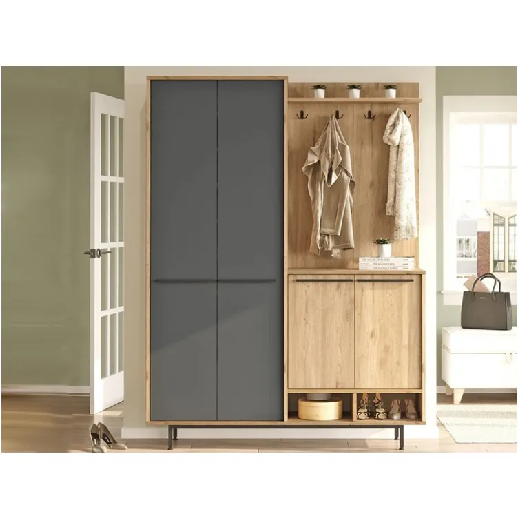 Predsoblje Oasis dezen - antracit metalne noge