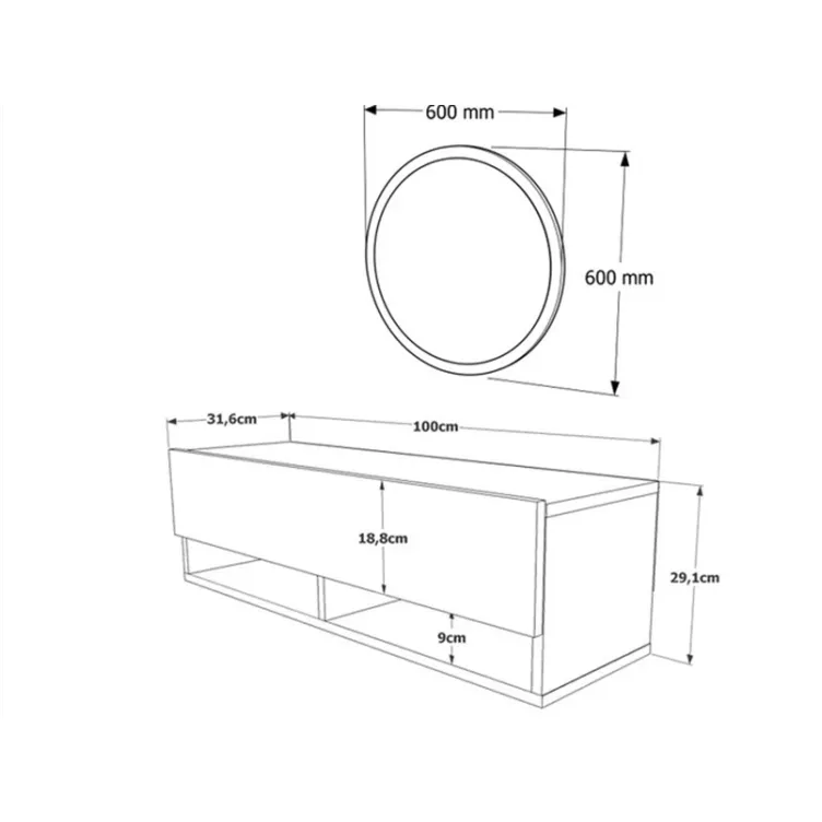 Predsoblje Simon bor - antracit