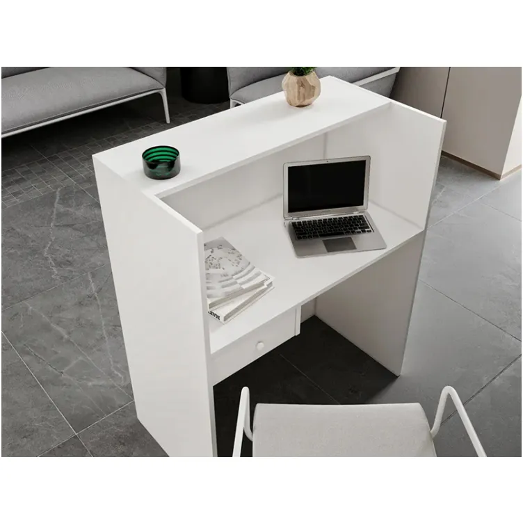 Prijemni pult Happy belo - bambus