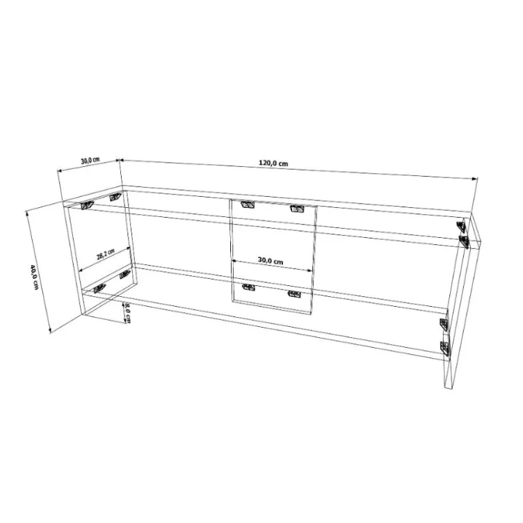 Tv komoda EVI 23 Belo ON