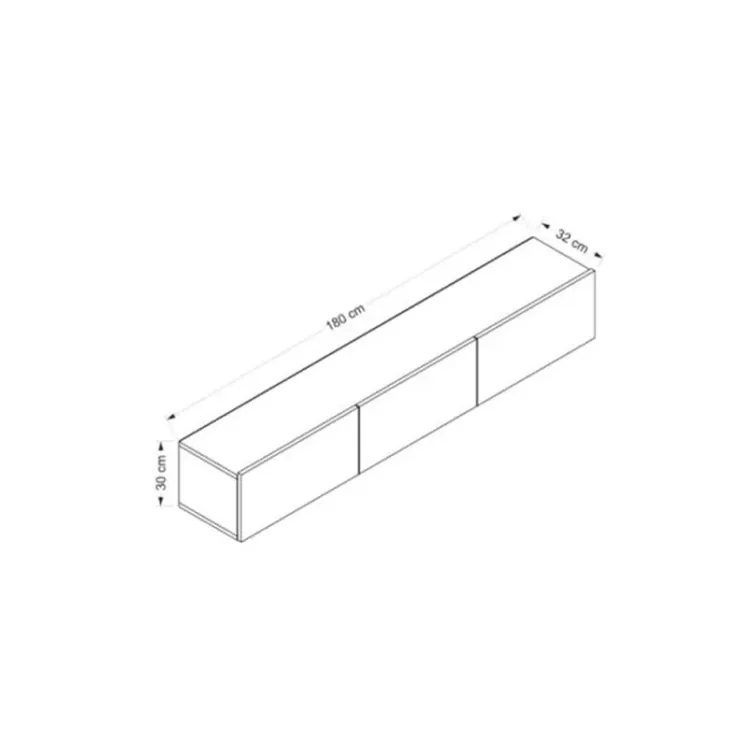 Tv komoda RIGEL 2 drvni dezen