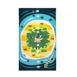 Komplet za igru sa 2 frizbija i metom na peškiru 