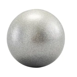 Lopta za ritmičku gimnastiku 16,5 cm svetleće srebrna 